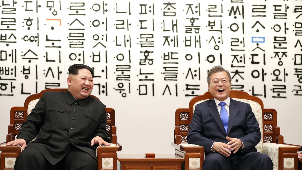 Moon Jae-in ja Kim Jong-un