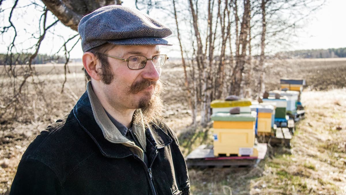 Suomen mehiläishoitajien liiton puheenjohtaja Hannu Luukinen 2018.