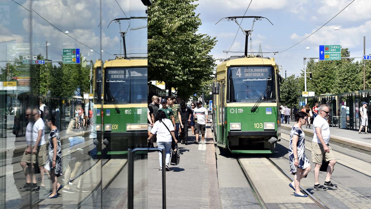 Raitiovaunu Helsingissä