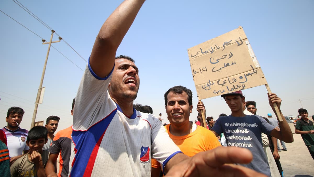 Mielenosoituksia Irakissa