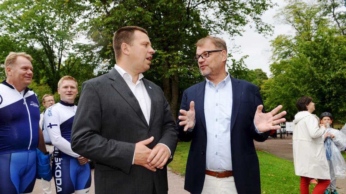 Juri Ratas ja Juha Sipilä.