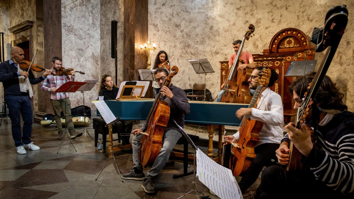 Barokkiorkesteri Il Pomo D'Oro -orkesteri soittaa Turussa muun muassa Monteverdiä.