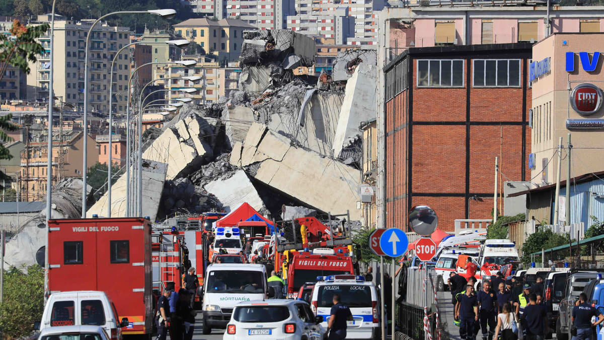 romahtanut silta Genovassa