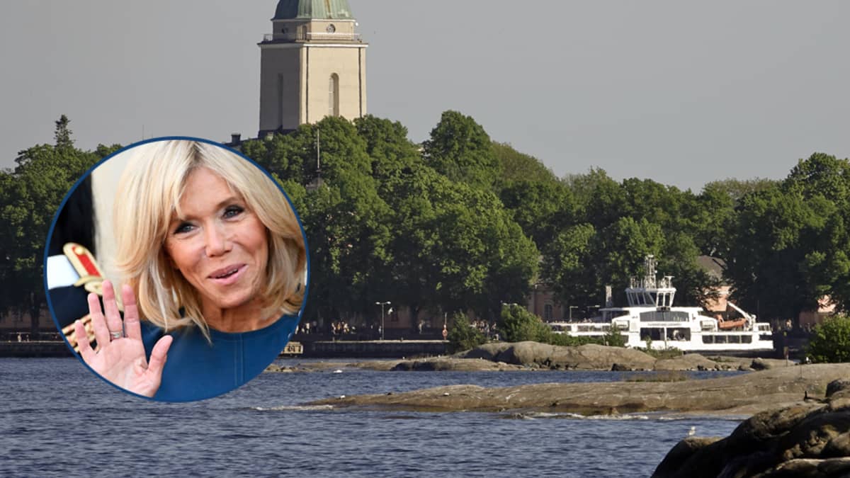 Brigitte Macron tutustuu Suomen-vierailullaan mm. Suomenlinnaan.