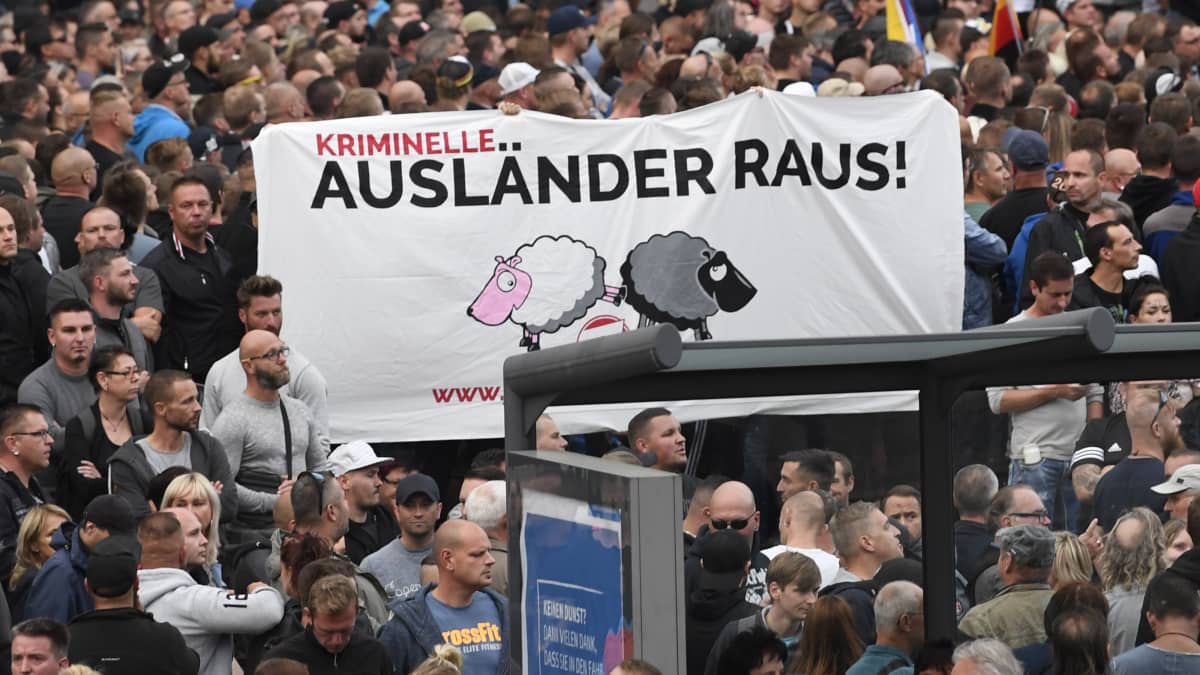 Äärioikeiston mielenosoitus Chemnitzissä