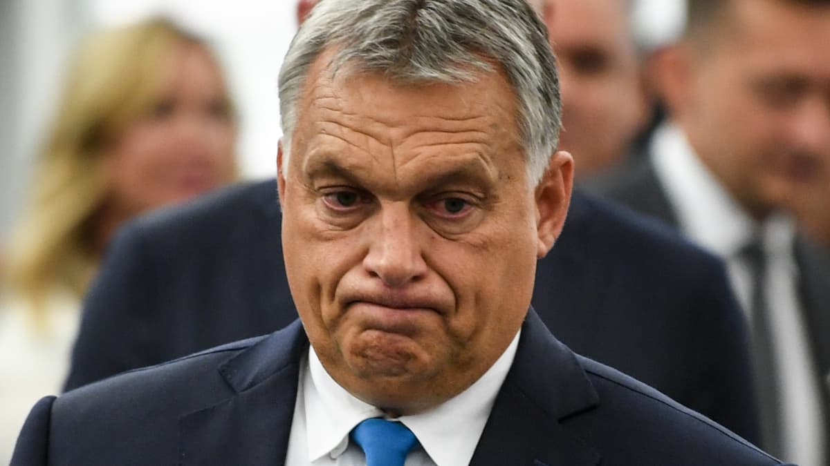 Unkarin pääministeri Viktor Orbán Euroopan parlamentissa.