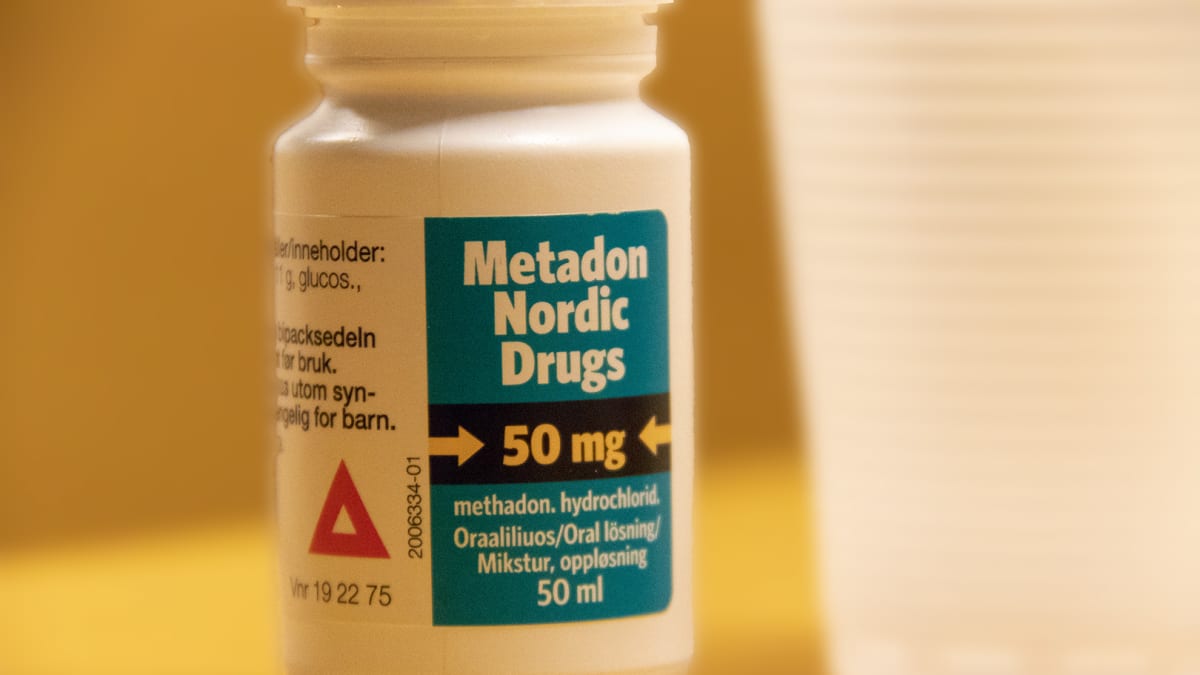 Metadon lääkepurkki