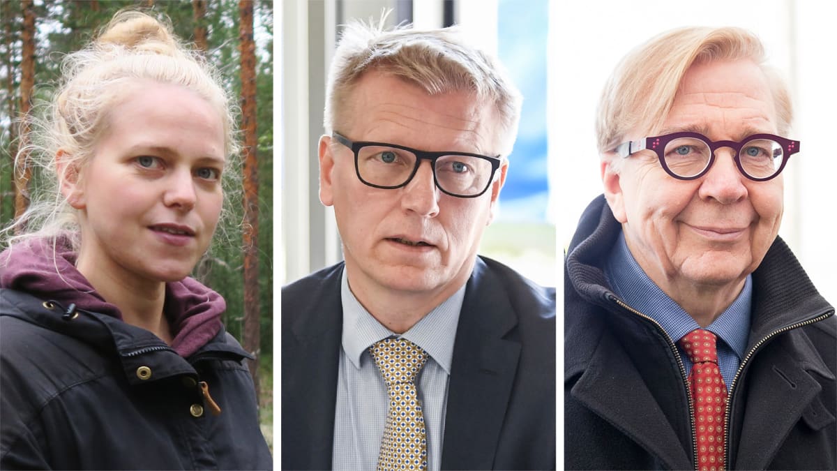 Sini Harkki, Kimmo Tiilikainen ja Markku Ollikainen.