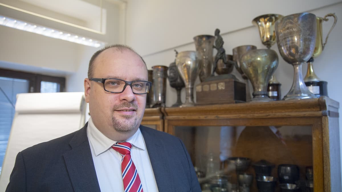 HIFK Fotbollin hallituksen puheenjohtaja Christoffer Perret.