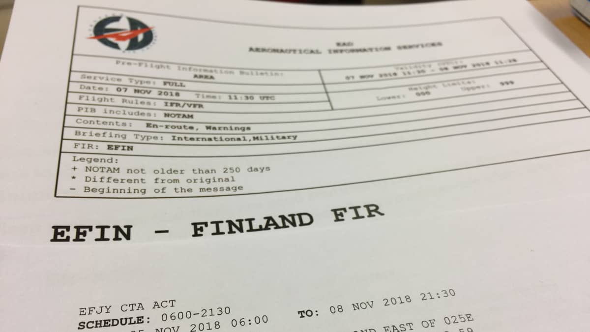 Suomen lennonvarmistuksen ANS Finlandin 6.11.2018 antama varoitus laajalla alueella  GPS häiriöistä oli ensimmäinen laatuaan Suomessa.