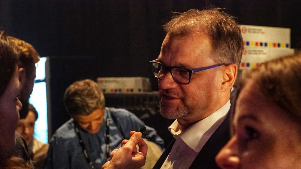 Prime Minister Juha Sipilä at Slush conference, in Helsinki 4 December 2018