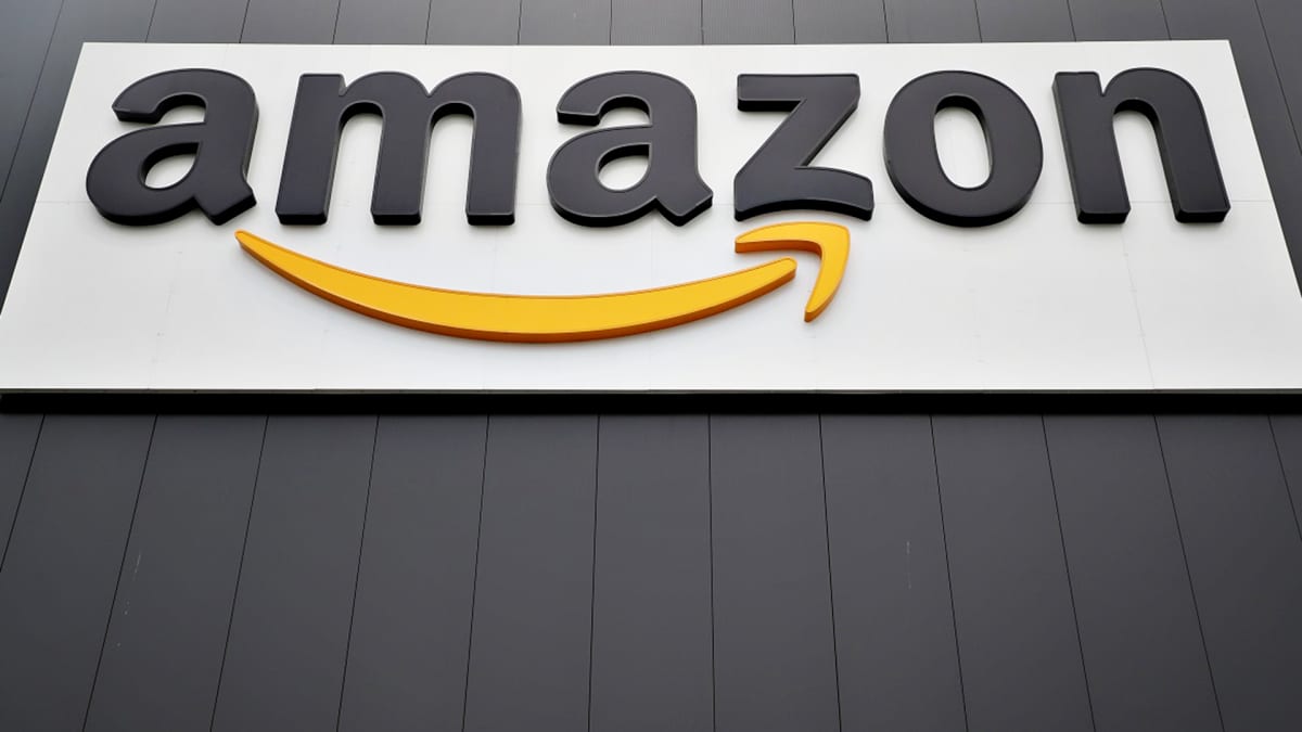 Amazon-yhtiön kyltti Saksan Wernessä.