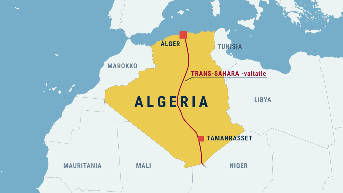 Algeria karttagrafiikka