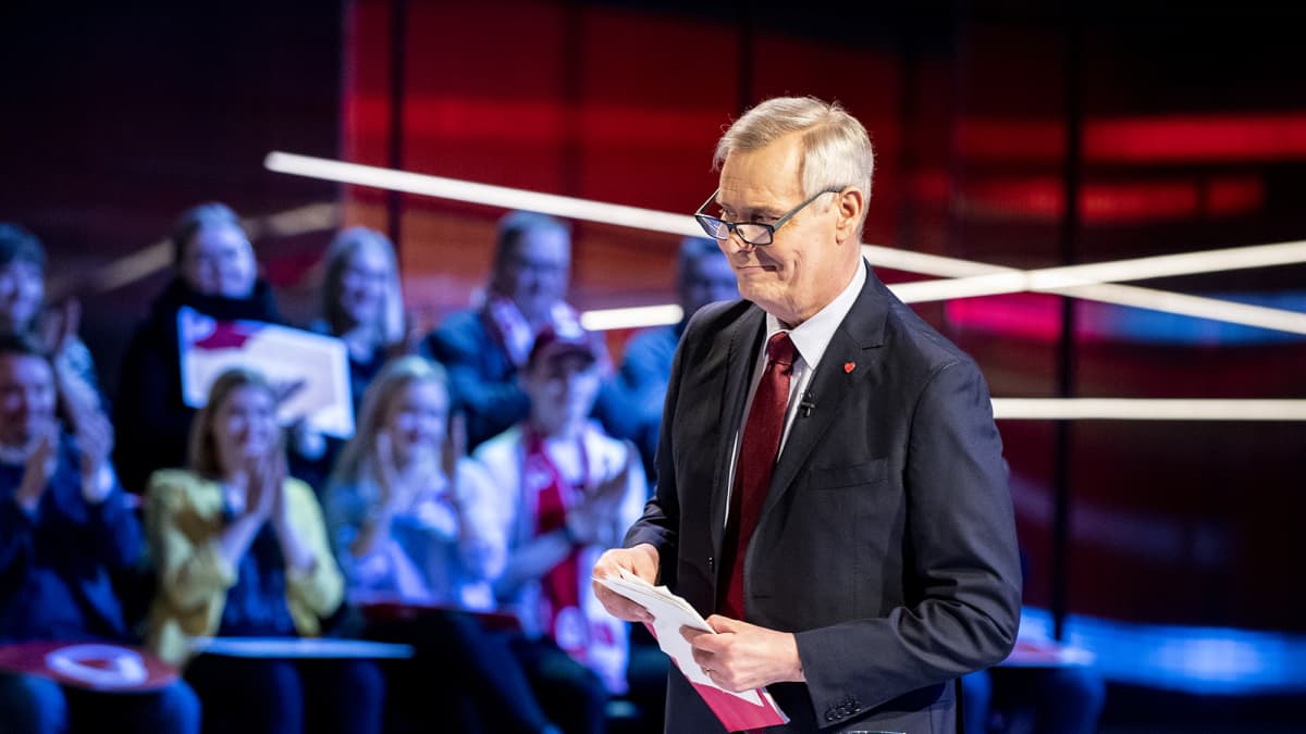 Antti rinne Ylen Vaalitentissä 25.03.2019.