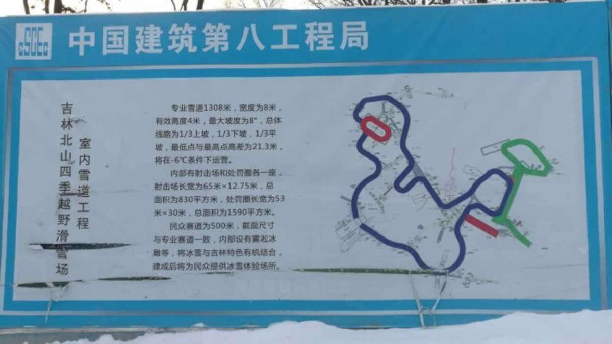 Kiina hiihtokartta