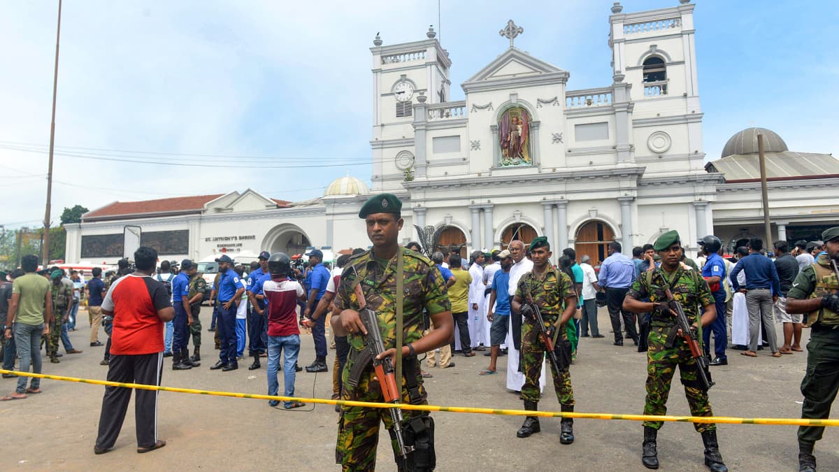 St Anthonyn  kirkko Kochchikade, Colombo, Sri Lanka 21. huhtikuuta