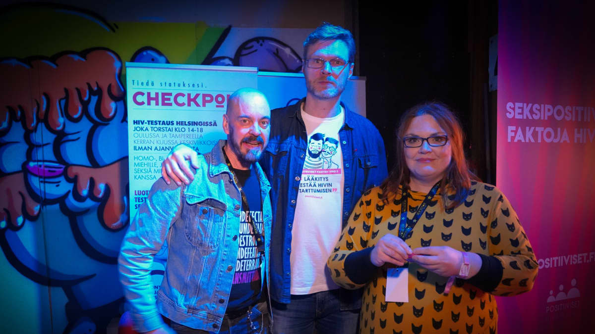 Positiiviset ry, Juho-Erkki Kants, Tapani Valkonen, Miina Kajos, Querelle, HIV 