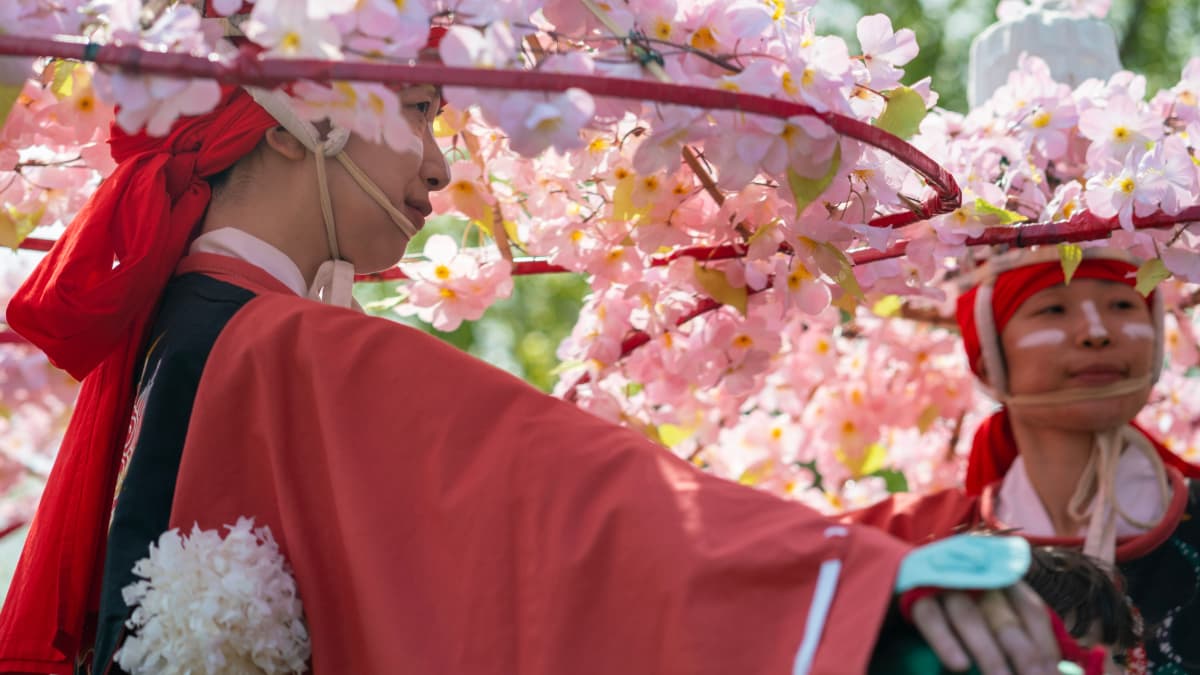 Cherry blossom headdresses