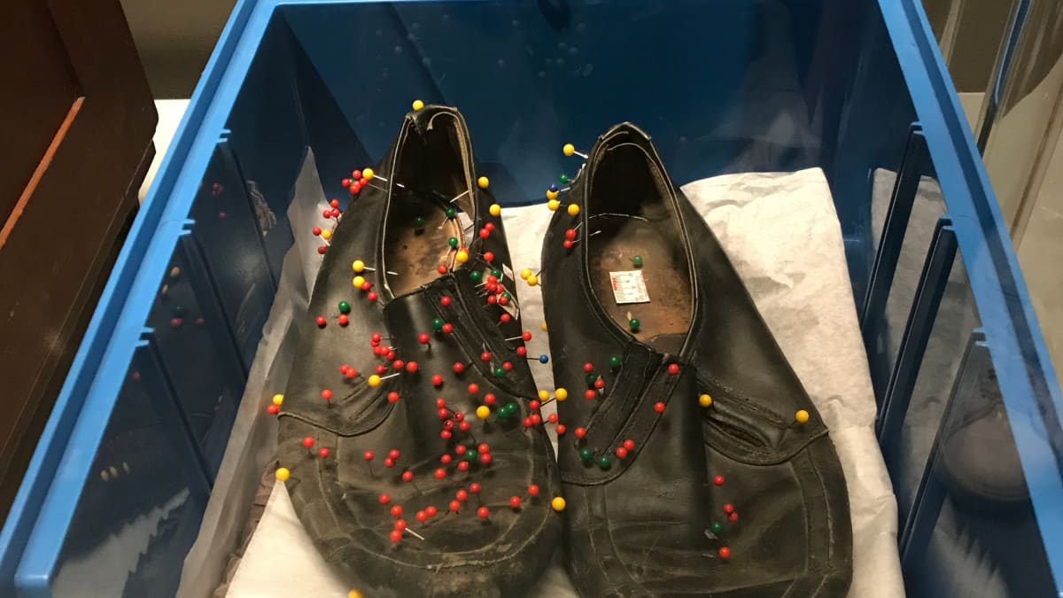 Poliisimuseo Nils Gustafssonin kengät Bodominjärven murhat poliisi