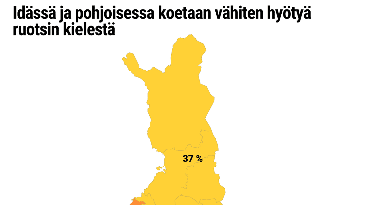 Tilastografiikka Suomen kartta