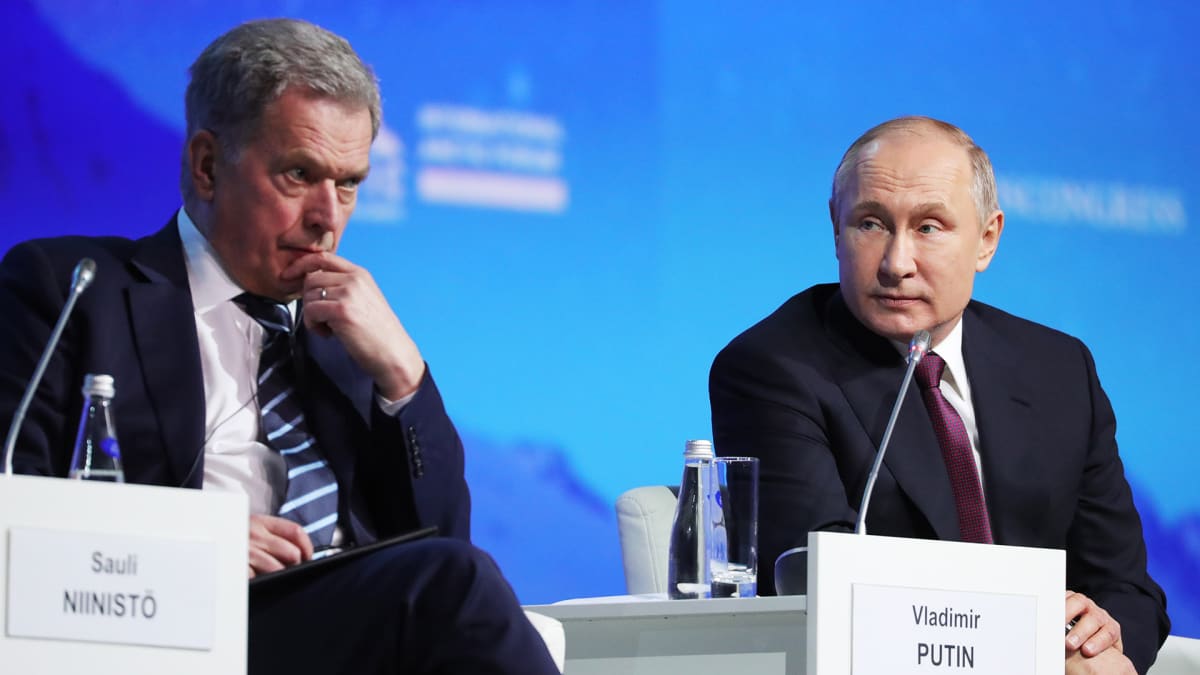 Sauli Niinistö ja Vladimir Putin tapasivat 9. huhtikuuta Pietarissa.