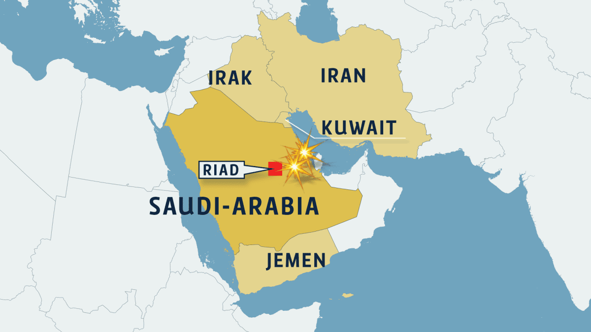 Kuwait selvittää oudon droonin reittiä – liittyikö lauantain lennokki  Saudi-Arabian jalostamotuhoon?