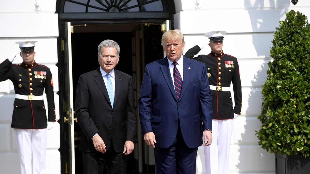 Presidentit Sauli Niinistö ja Donald Trump.