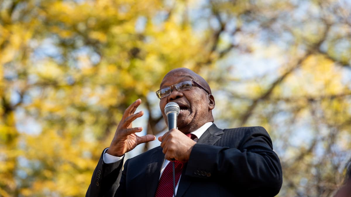 Jacob Zuma puhui kannattajilleen Johannesburgissa viime heinäkuussa.