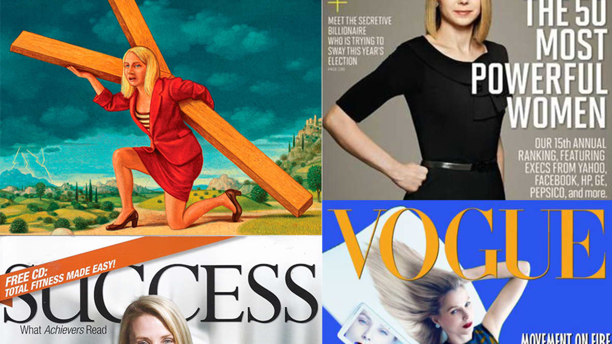 Variety-, Fortune-, Success- ja Vogue-lehden kansikuvia.