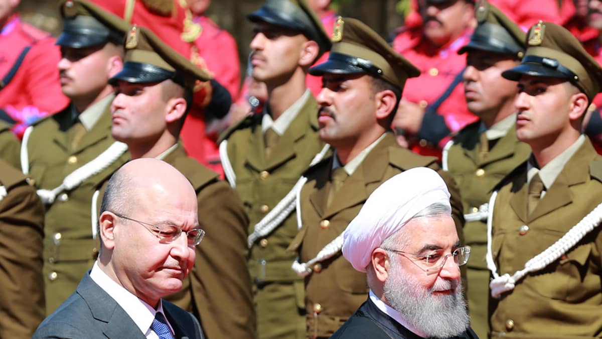 Barham Salih ja Hassan Rouhani.