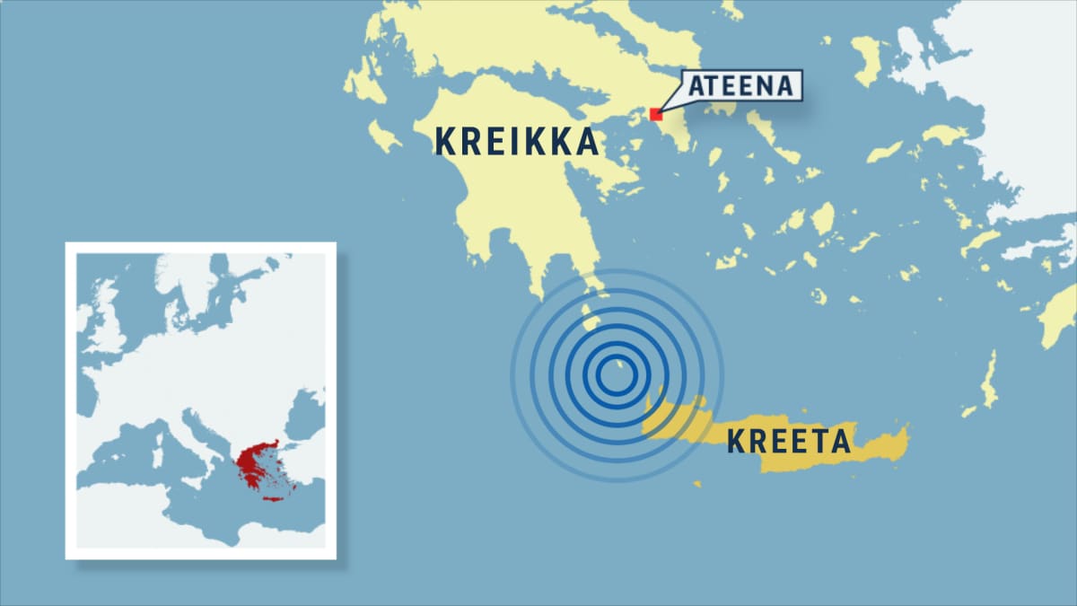 Kreetan rannikolla voimakas maanjäristys, Albaniassa uhrimäärä nousee | Yle  Uutiset