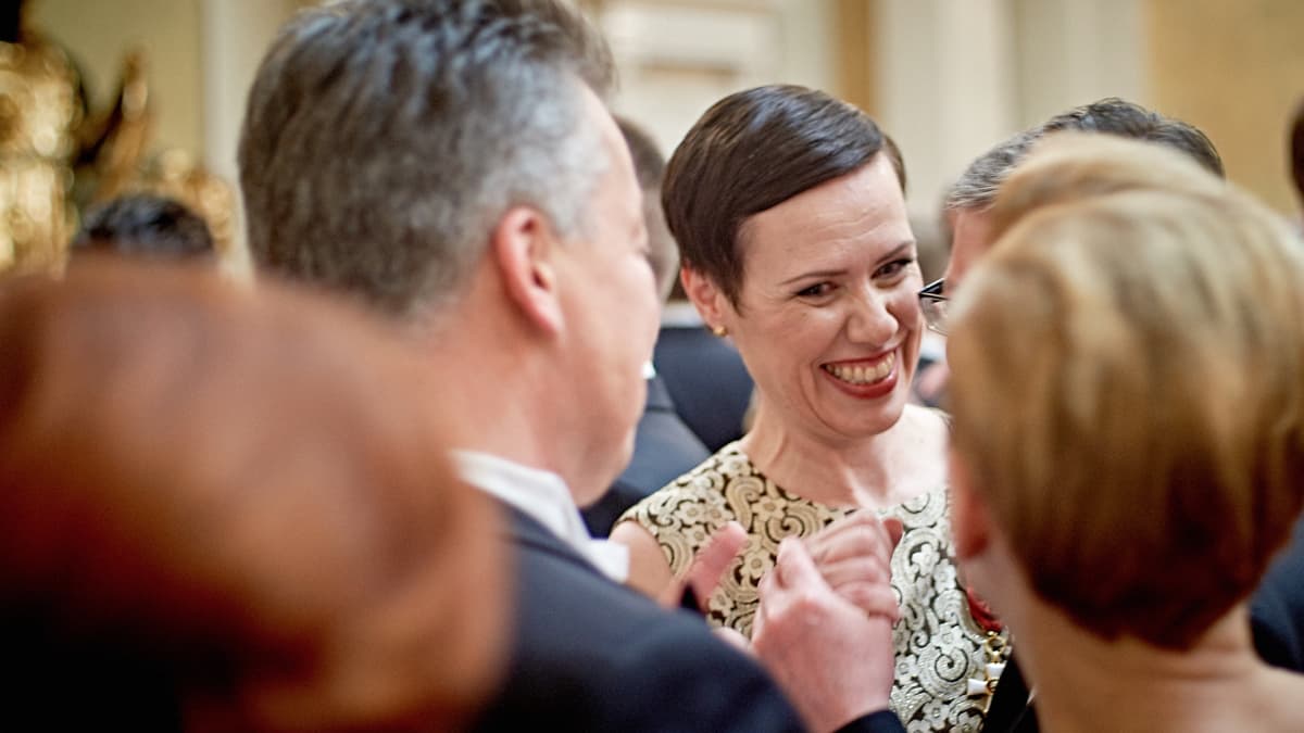 Maarit Feldt-Ranta Tasavallan presidentin itsenäisyyspäivän juhlavastaanotto Presidentinlinnassa 2015.