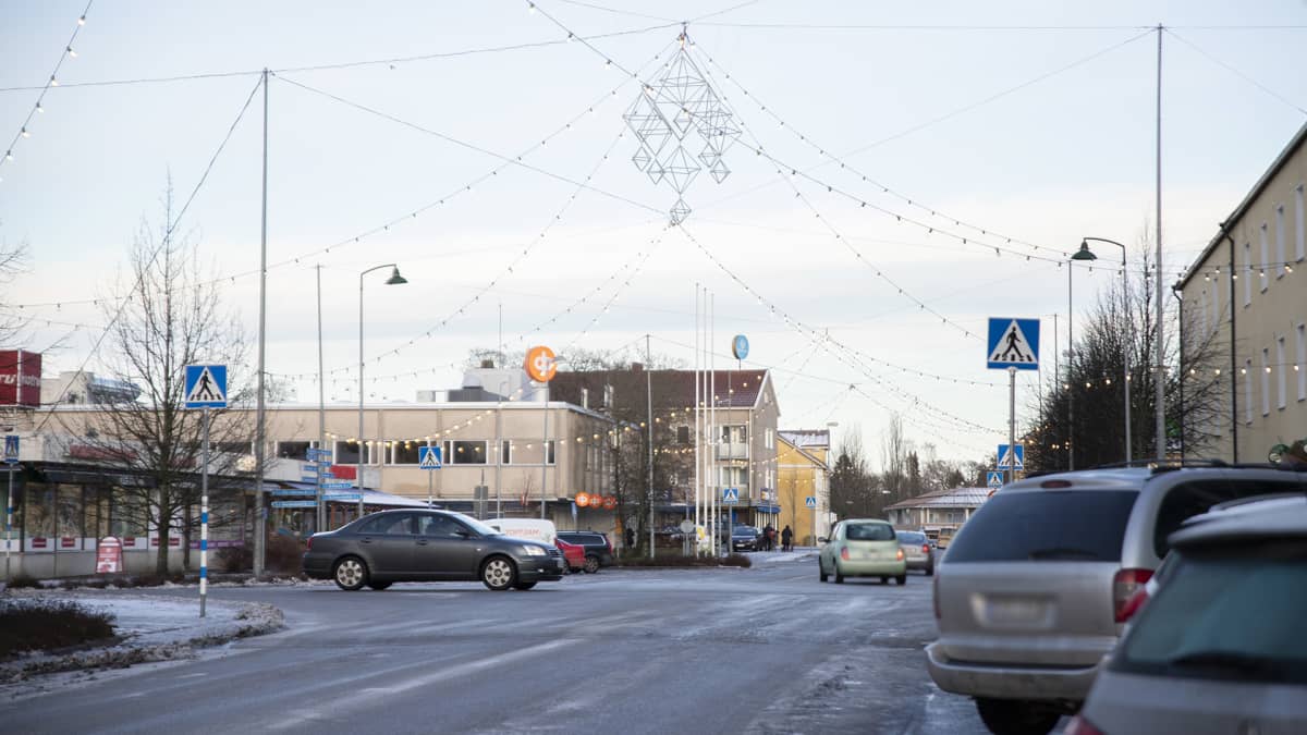 Katunäkymä Laitilan keskustasta. 