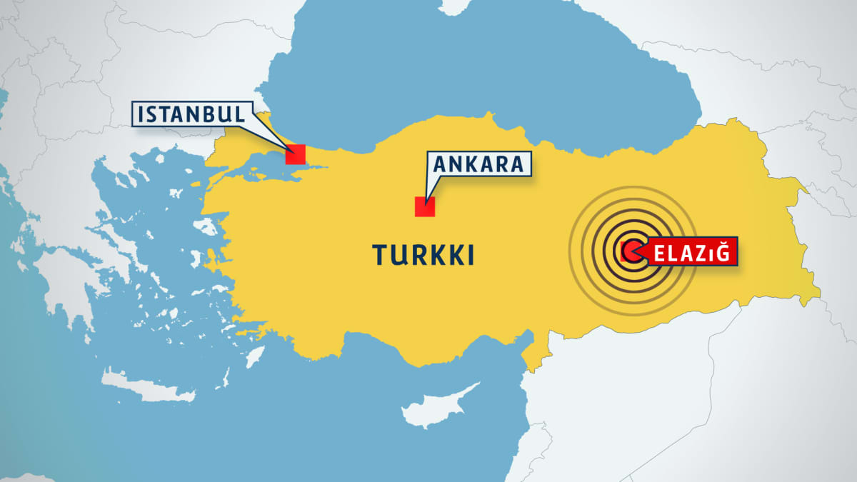 Voimakas maanjäristys aiheutti pahaa tuhoa Turkin itäosassa – ainakin 29  kuollut ja yli tuhat loukkaantunut