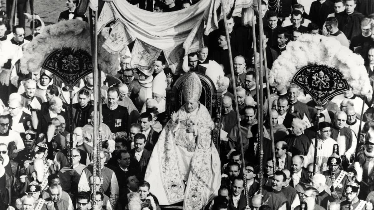 Vatikaanin toinen kirkolliskokous vuonna 1962.