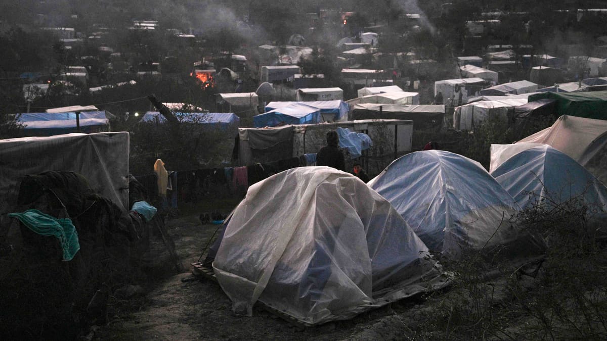  Morian pakolaisleiri Lesboksella, Kreikassa.