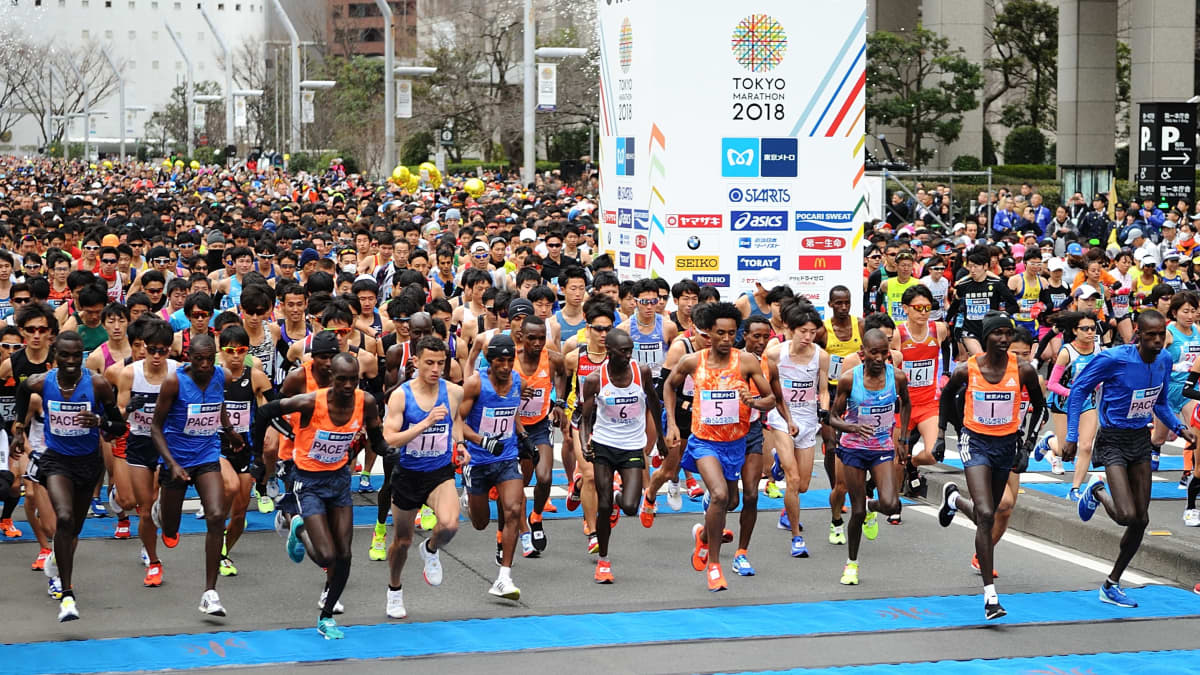 Kuvaa Tokion maratonilta