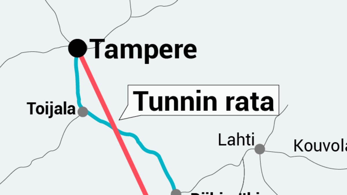 Tampere-Helsinki tunnin juna