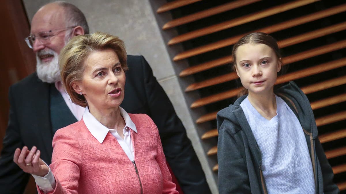 Ursula von der Leyen ja Greta Thunberg
