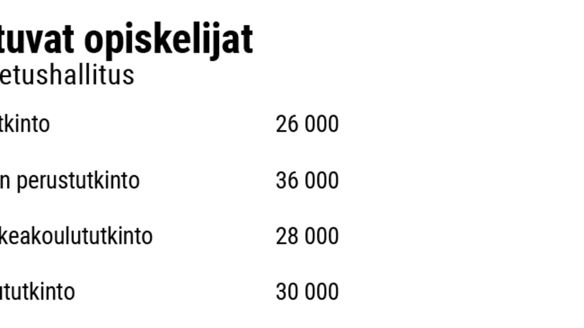Valmistuvat opiskelijat