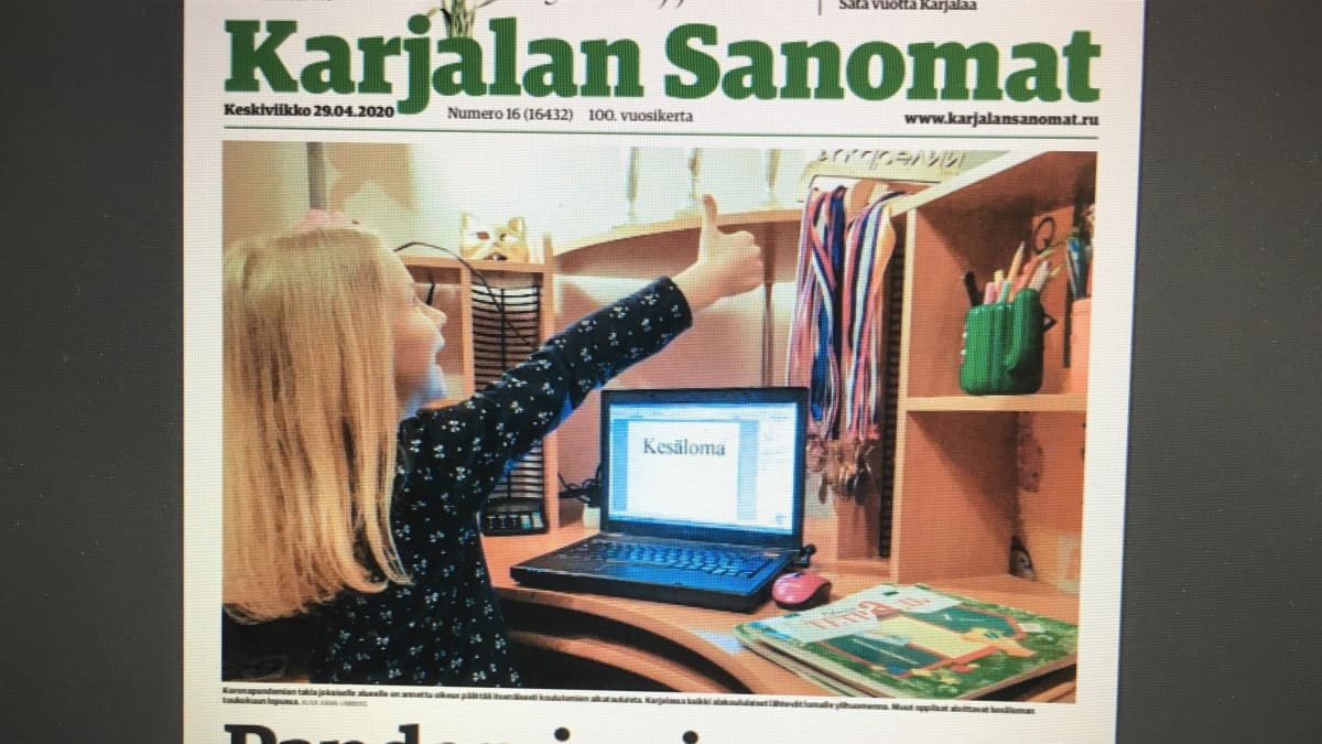 Karjalan Sanomat kertoo oppilaiden Venäjän Karjalassa lähtevän kesälomalle koronakeväänä tavallista aiemmin.
