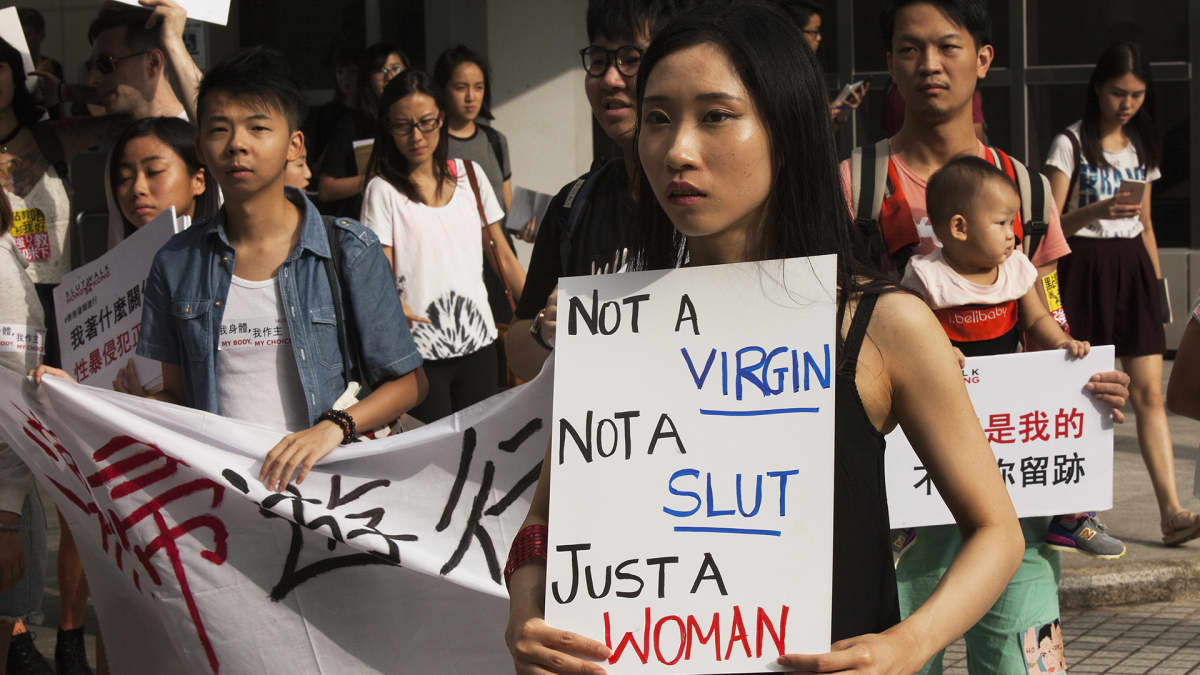 SlutWalk -mielenosoitus Hongkongissa.