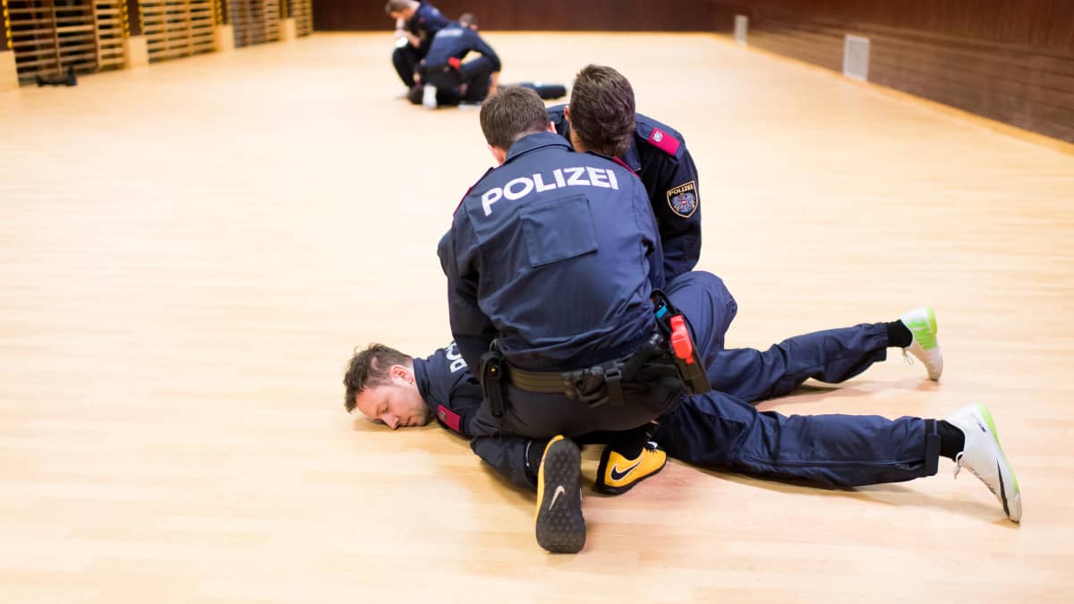 Kuva poliisin koulutuskeskuksesta Itävallan Viennasta 2019. 