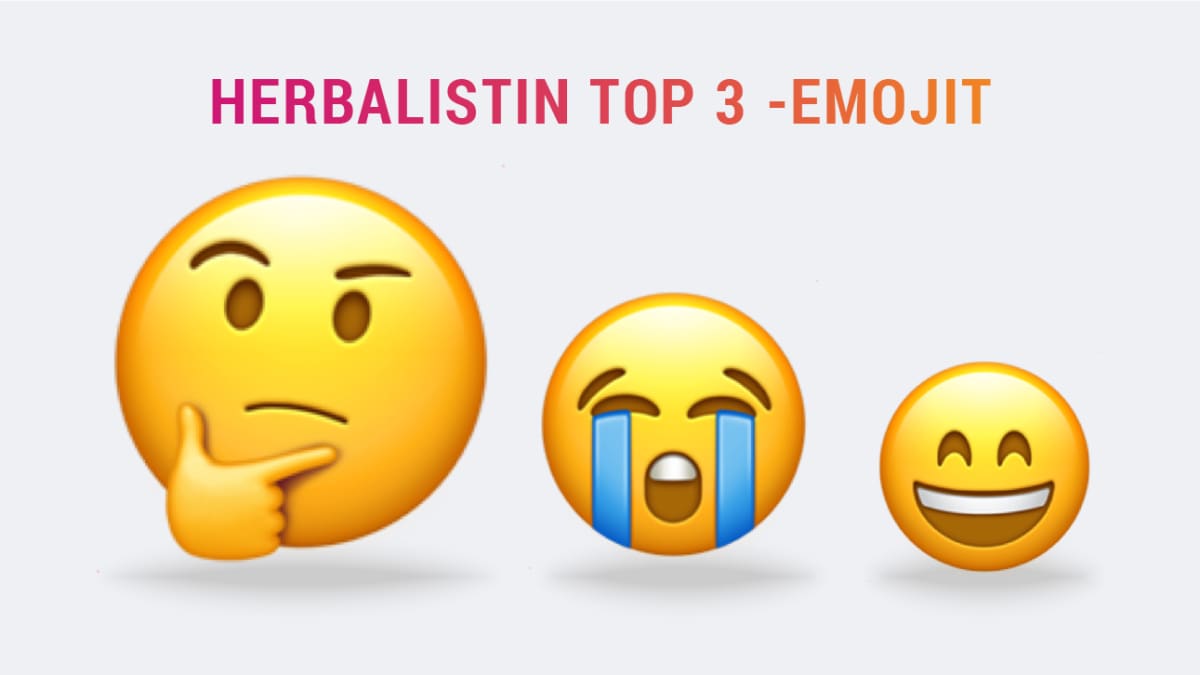 Herbalistin Top 3 -emojit.