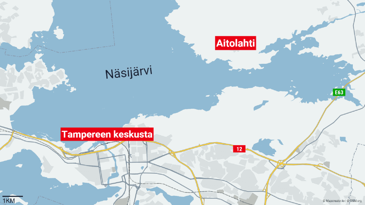 Henkilö hukkui Näsijärveen Tampereella | Yle Uutiset