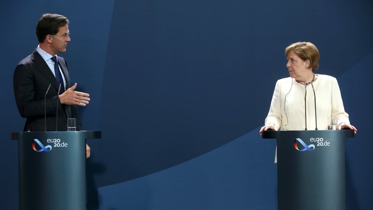 Mark  Rutte, Angela Merkel