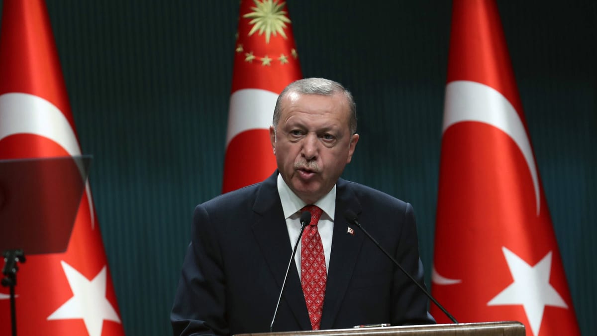 Turkin presidentti Recep Tayyip Erdogan.