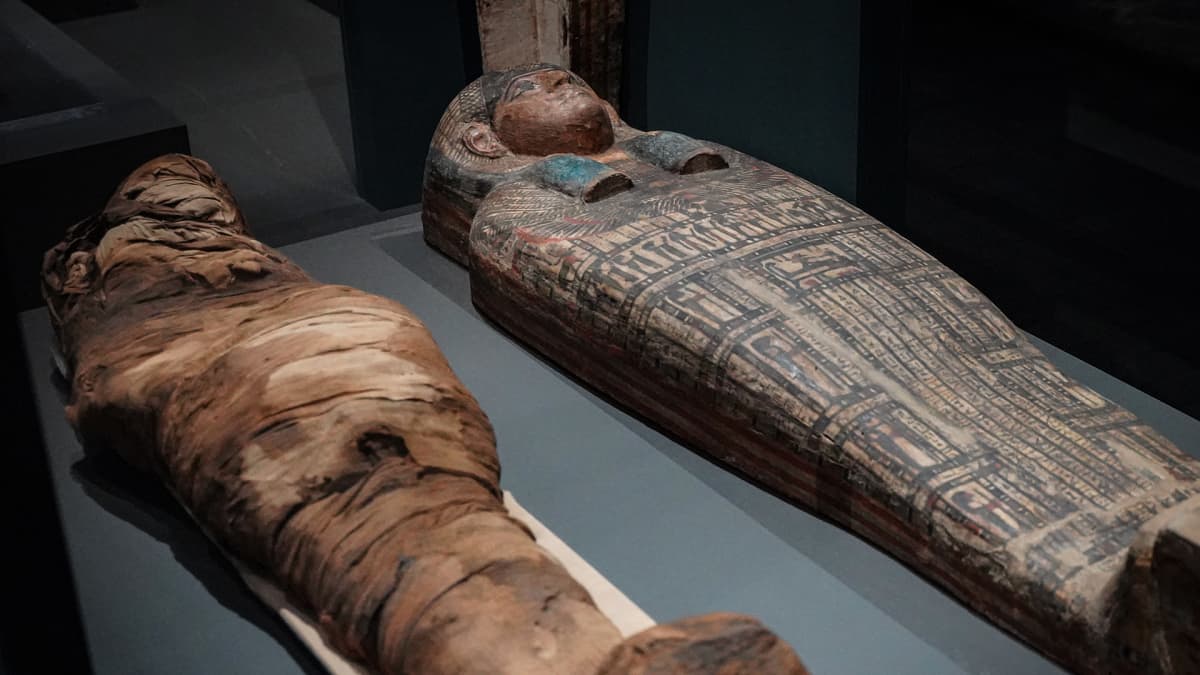 Amos Rex, Egypti, muumio, arkku