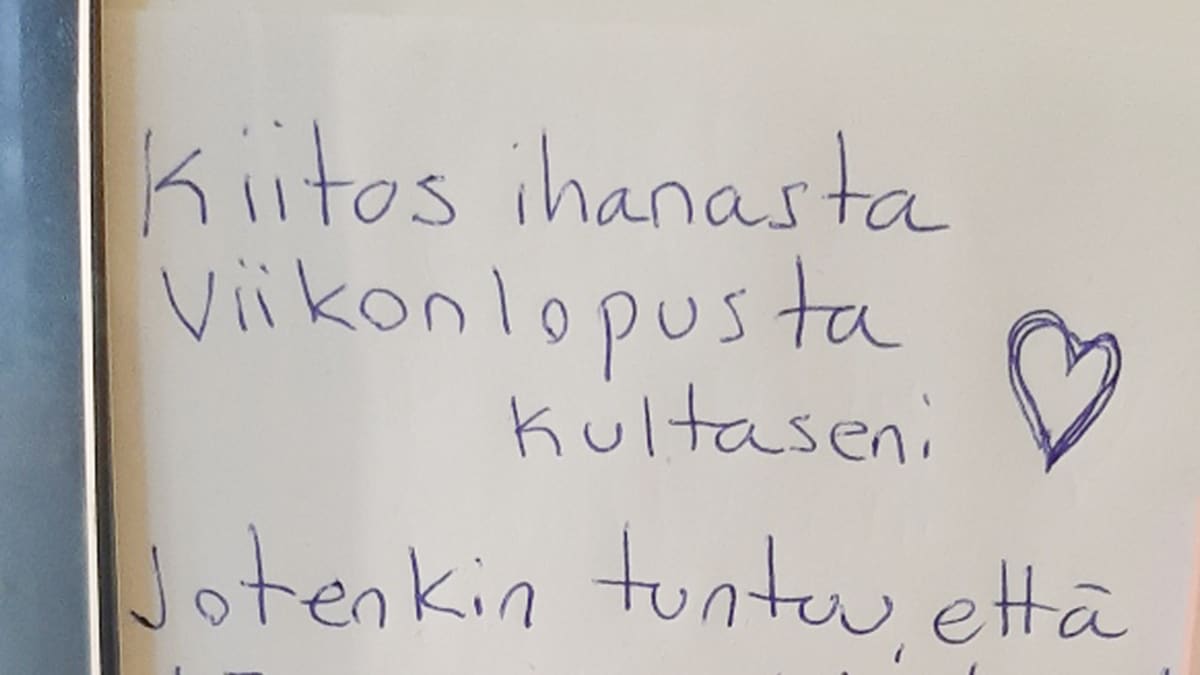 Jani Suihkola jätti ex-vaimonsa kotiin romanttisen viestin.