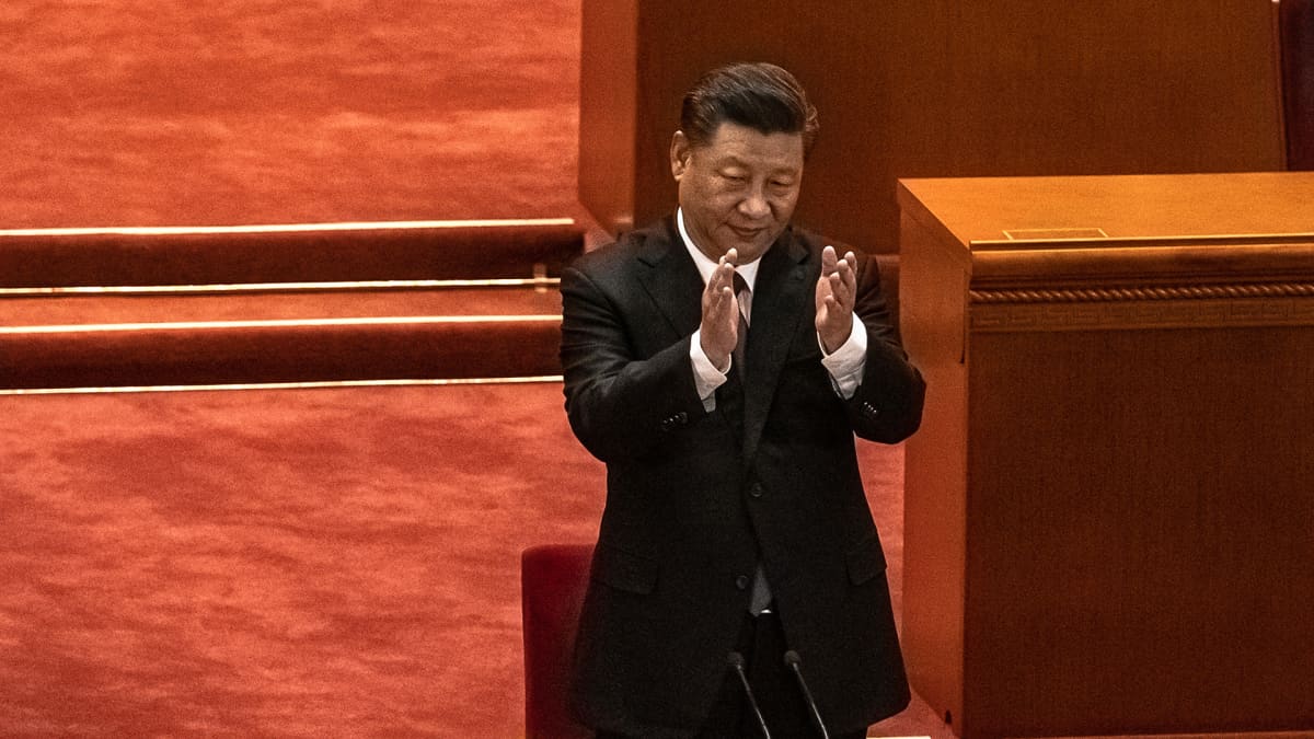 Presidentti Xi Jinping Korean sodan muistojuhlassa 23. lokakuuta.